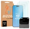 A product shot of screen protectors and a camera protector for an iPhone 17 Pro Max, along with its packaging. Produktbild-Vorschau