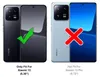 Two smartphones are shown side-by-side, with a green checkmark over the left one and a red 'X' over the right one. Text below indicates compatibility. Produktbild-Vorschau