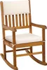 Deuba Rocking chair en bois  chaise a bascule 54x76x102cm Voir les images du produit 1