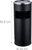 Portasigarette da terra Relaxdays con cestino, metallo, 17 Anteprima dell’immagine prodotto 4