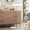 Cassettiera a 6 cassetti in legno naturale, design moderno Anteprima dell’immagine prodotto 3