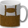 Lederhosen-Motiv Glitzer-Kaffeebecher Produktbild-Vorschau 1