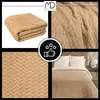 Kuscheldecke Tagesdecke Bett Geschenk 200x220 beige für Produktbild-Vorschau 16
