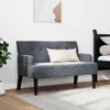 vidaXL Canapé Chesterfield Dunkelgrau 112 x 65.5 x 75 cm Voir les images du produit 3