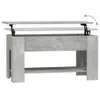 A concrete-gray lift-top coffee table is shown from the front. Náhľad obrázku produktu