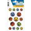 HERMA Sticker MAGIC "Bunte Fußbälle" geprägt 1 Blatt à 15 Produktbild-Vorschau 1