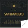 MuchoWow® Poster San Francisco - USA - Gold 30x30 cm - Produktbild-Vorschau 1