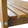 Close-up view of wooden slats on a bench. Produktbild-Vorschau