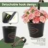 4er Set Hängetöpfe Balkon mit Drainageloch, Blumentopf Produktbild-Vorschau 2