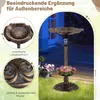 COSTWAY Krmítko pre vtáky so solárnym osvetlením, kvetináč, Náhľad obrázku produktu 8