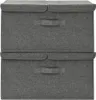 vidaXL Scatole portaoggetti 2 pezzi in tessuto 50x30x25 cm Anteprima dell’immagine prodotto 3