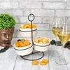 Bianca 3er Set Porzellan-Schalen Set mit Ständer Dips Produktbild-Vorschau 5