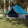 vidaXL Tipi-Familienzelt 6 Personen Blau Wasserdicht Produktbild-Vorschau 2