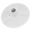 A white plastic skimmer vacuum plate with a central tube and radiating support lines. Produktbild-Vorschau