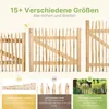 Classic Staketenzaun-Tor Set (silber) aus Edelkastanie, Produktbild-Vorschau 4