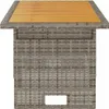 vidaXL Záhradný stôl Grey 100x50x43/63 cm Akáciové drevo a Náhľad obrázku produktu 4