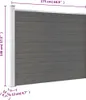 vidaXL Zaunelement WPC 175x146 cm Grau Produktbild-Vorschau 6