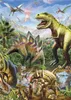 Dino Puzzle Spielzeug Neon Dinosaurier 100 Teile Glow in Produktbild-Vorschau 1