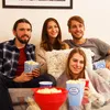 Sacchetti per popcorn Relaxdays, set da 48 pezzi, a righe, Anteprima dell’immagine prodotto 5
