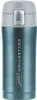 A blue and gray insulated travel mug with a flip-top lid. Anteprima dell’immagine prodotto