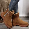 ASKSA Damen Schneestiefel Gefuettert Winterschuhe Ankle Produktbild-Vorschau 3