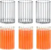Wilmax Trinkgläser aus geriffeltem Glas, 6er Set, 200 ml, Produktbild-Vorschau 1