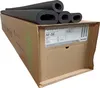 A cardboard box with several pieces of black foam pipe insulation on top. Produktbild-Vorschau