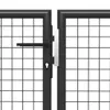 Gartentor Stahl 500×100 cm Anthrazit Produktbild-Vorschau 3