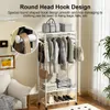 WISFOR Porte-manteau à roulettes Porte-manteau en bois avec Voir les images du produit 11