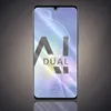 A smartphone with a screen displaying the text "AI DUAL" and a colorful abstract background. Produktbild-Vorschau