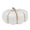 Clayre & Eef Dekoracja Dynia Ø 27x16 cm Biały polyresin Podgląd zdjęcia produktu 1