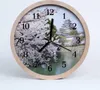 Holzuhr 20fi cm wanduhr - Natur Kirsche Produktbild-Vorschau 1