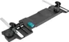 A black plastic guide rail adapter with silver metal components and a teal button, shown from a diagonal angle against a white background. Podgląd zdjęcia produktu