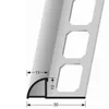 Fliesenprofil 10 x 30 x 2500 mm Viertelkreisprofil Produktbild-Vorschau 4