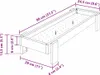 vidaXL Hühnerfütterungsrinne Schwarz 80 x 28 x 13,5 cm Produktbild-Vorschau 7
