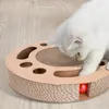 Kratzbrett Katze mit 2 Klingelballs, 3 in 1 Kratzpappe für Produktbild-Vorschau 7