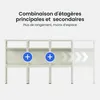 FLEXISPOT Établi en acier, table de travail avec parois Voir les images du produit 12