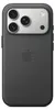 A back view of a black iPhone case with a camera module.