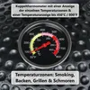 Kamado Grill Keramikgrill mit Deckel Ø32cm Thermometer bis Produktbild-Vorschau 3