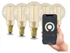 Calex Smart LED Lampe, E14, P45, Gold Filament, warmweißes Produktbild-Vorschau 1