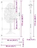 vidaXL Gartentor 85x175 cm Cortenstahl Baum-Design Produktbild-Vorschau 6