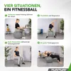 Tunturi Anti Burst Fitnessball mit Pumpe - Yoga-Ball 75 cm Produktbild-Vorschau 3