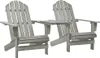 vidaXL Adirondack záhradné stoličky so stolom z masívneho Náhľad obrázku produktu 6