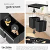 tectake® Abfallsammler Ashlyn, 2-fach Trennung, 30L, Produktbild-Vorschau 6