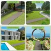 Collage of four images showing a rollable pathway in different outdoor settings: a backyard with a pool, a park, a modern house with a pool, and a wedding venue. Náhľad obrázku produktu