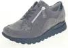 A single gray sneaker with a snake-print accent and a zipper is shown against a white background. Produktbild-Vorschau