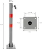 ECD Germany 4x Parkplatzsperre klappbar, rund, 71 cm, 3 Produktbild-Vorschau 6