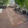 Tappeto per esterni Rosso Terrazza Balcone Design Orientale Anteprima dell’immagine prodotto 1