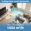 COSTWAY Standventilator mit Fernbedienung, Bodenventilator Produktbild-Vorschau 3