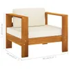 vidaXL 8-teiliges Garten-Lounge-Set mit Kissen 100 x 60 cm Produktbild-Vorschau 7